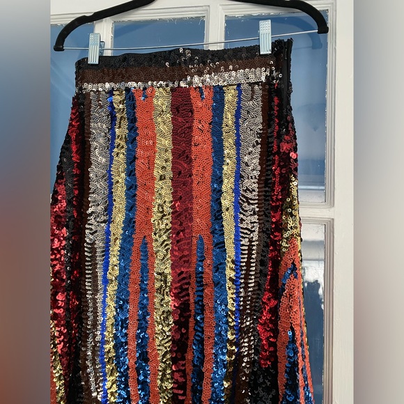 Zara Limited Edition Multi-Colored Sequin Maxi Skirt - Picture 7 of 12